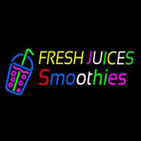 Fresh Juices Smoothies Neon Skilt