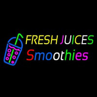 Fresh Juices Smoothies Neon Skilt