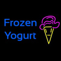 Frozen Yogurt With Logo Neon Skilt