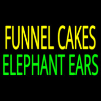 Funnel Cakes Elephant Ears Neon Skilt