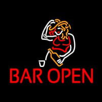 GIRL BAR OPEN Neon Skilt