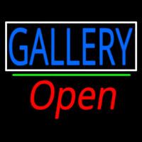 Gallery With Border Open 2 Neon Skilt