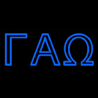 Gamma Alpha Omega Neon Skilt