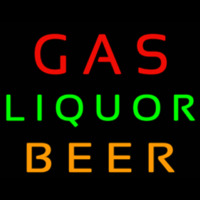 Gas Liquor Beer Neon Skilt