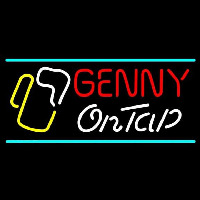 Genny On Tap Neon Skilt