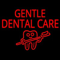 Gentle Dental Care Neon Skilt
