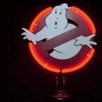 Ghostbusters Desktop Neon Skilt