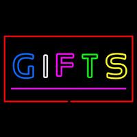 Gifts Double Stroke Pink Line Neon Skilt