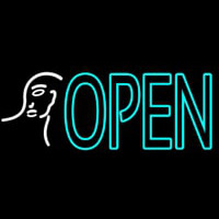 Girl Logo Open Neon Skilt