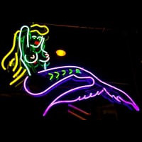 Girl Tattoo Neon Skilt