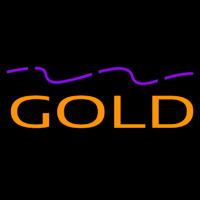 Gold Neon Skilt
