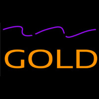 Gold Neon Skilt