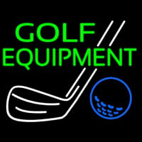 Golf Equipment Neon Skilt