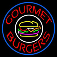 Gourmet Burgers Circle Neon Skilt