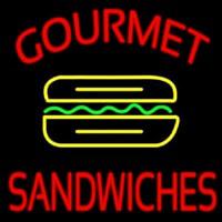 Gourmet Sandwiches Neon Skilt