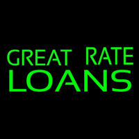 Great Rate Loans Neon Skilt