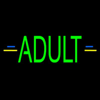 Green Adult Neon Skilt