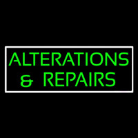 Green Alterations And Repairs Neon Skilt