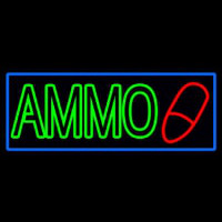 Green Ammo Neon Skilt