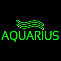 Green Aquarius Neon Skilt