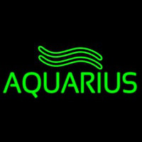 Green Aquarius Neon Skilt