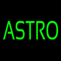 Green Astro Neon Skilt