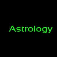 Green Astrology Neon Skilt