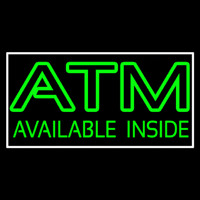Green Atm Available Inside Neon Skilt