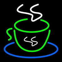 Green Coffee Cup Neon Skilt