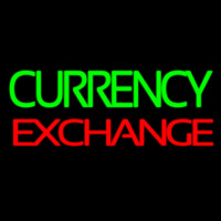 Green Currency E change Neon Skilt