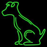 Green Dog Neon Skilt