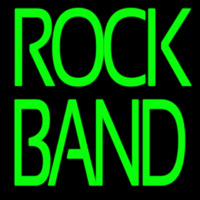 Green Double Stroke Rock Band Neon Skilt