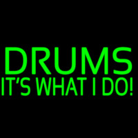 Green Drums 1 Neon Skilt