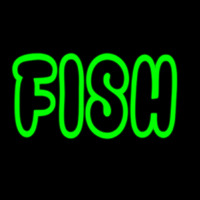 Green Fish Neon Skilt