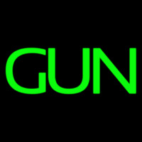 Green Gun Neon Skilt