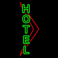 Green Hotel Neon Skilt