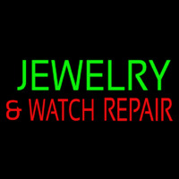 Green Jewelry Red And Watch Repair Block Neon Skilt