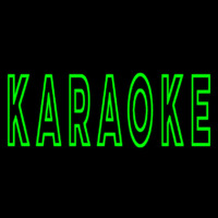 Green Karaoke Block 2 Neon Skilt