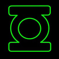 Green Lantern Neon Skilt
