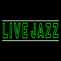 Green Live Jazz 2 Neon Skilt