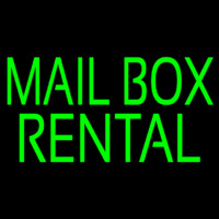 Green Mailbo  Rental Neon Skilt