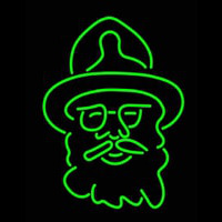 Green Man Logo Neon Skilt
