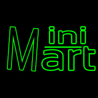 Green Mini Mart Neon Skilt