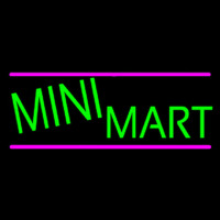 Green Mini Mart Neon Skilt