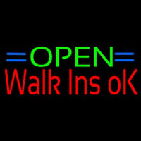 Green Open Red Walk Ins Open Neon Skilt
