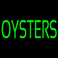 Green Oyster Block Neon Skilt