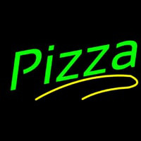 Green Pizza Neon Skilt