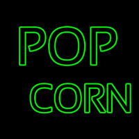 Green Popcorn Neon Skilt