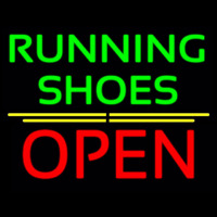 Green Running Shoes Open Neon Skilt