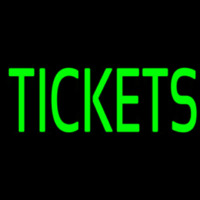 Green Tickets Block Neon Skilt